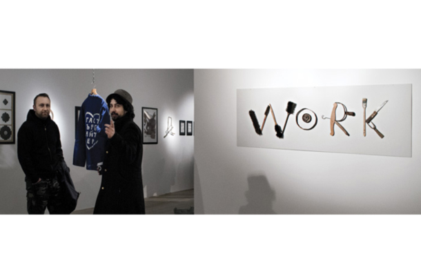 Marko Kociper in David Krančan, skupinska razstava Pozor, delo!, Stripburger, SEM, Ljubljana