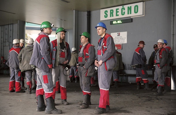 Srečno, knapi (na fotografiji stavka v velenjskem premogovniku)