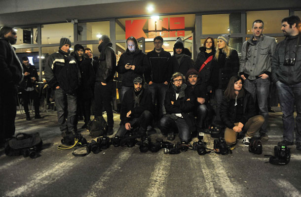 Protest fotografov pred Kinom Šiška, Ljubljana