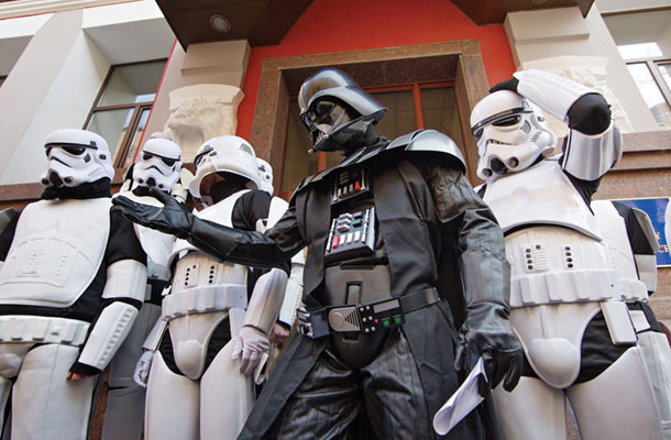 Darth Vader pred ukrajinskim pravosodnim ministrstvom