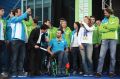 Rok Perko in Tina Maze, sprejem slovenske olimpijske reprezentance, Ljubljana