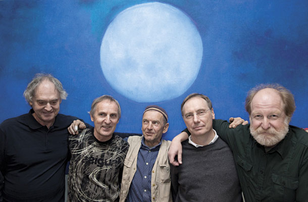 Saeta (Miloš Bašin, Lado Jakša, Jože Slak, Aleš Gasparič, Boštjan Perovšek), glasbeni festival  O.zvočenje, Bežigrajska galerija 2, Ljubljana