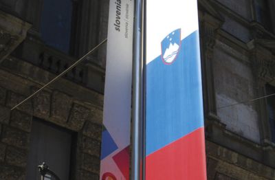 Slovenska »zastava« v Milanu