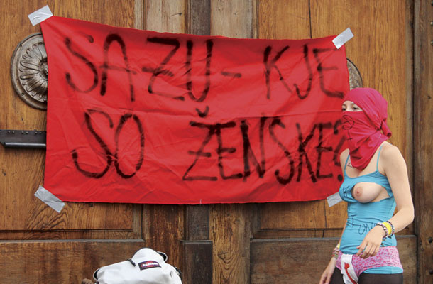 Foto tedna: Feministični shod proti seksizmu, 23. maj 2014, Ljubljana 