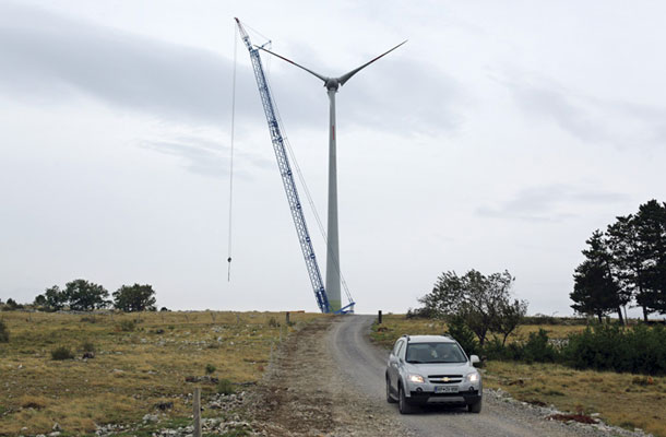 Obstoječa vetrnica v Dolenji vasi pri Senožečah 