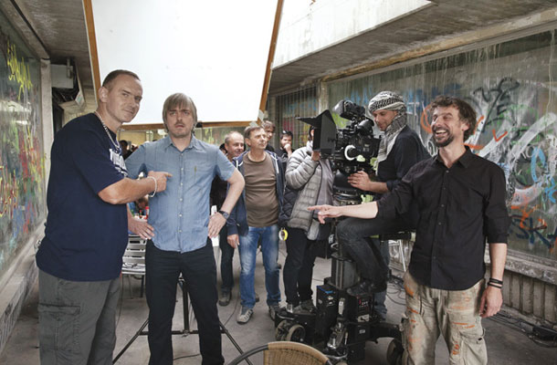 Jan Cvitkovič, Šiška Delux, snemalni dan filma, Ljubljana
