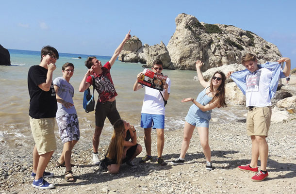 LeMath ekipa na kraju, kjer se je rodila Afrodita, Pafos, Ciper / Foto najboljši profesorici Bosnič in Kos