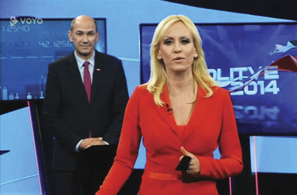 Zadovoljna Petra Kerčmar in Janša