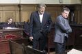 Igor Bavčar in Boško Šrot na sodišču, ki ju je pravnomočno obsodilo na večletne zaporne kazni