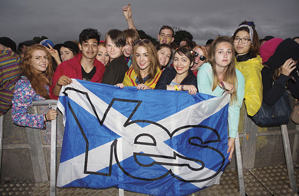 Mladi privrženci neodvisnost Škotske 
