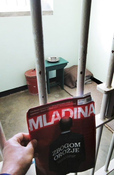 Celica Nelsona Mandele, Robben Island pri Cape Townu, Južna Afrika / Foto: Andrej Bohinc