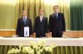 Foto tedna: Podpis koalicijskega sporazuma 2014. Predsednik DeSUS Karl Erjavec, predsednik SMC Miro Cerar in predsednik SD Dejan Židan. 