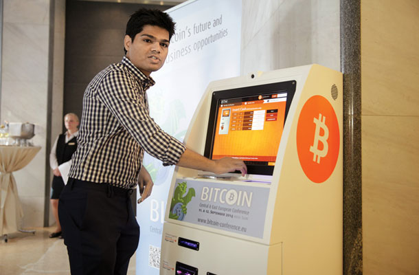 Bitcoin bankomat v ljubljanskem hotelu Slon