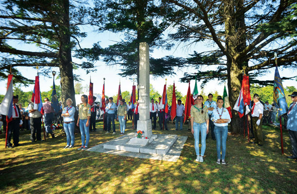 Slovesnost ob spomeniku prvim žrtvam fašizma v Evropi pri Bazovici 7. septembra