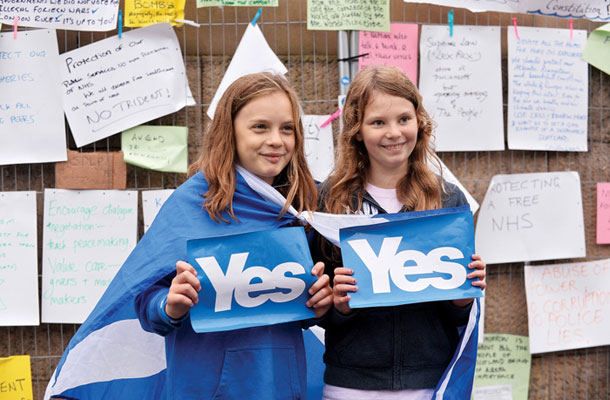 Mlade zagovornice škotskega osamosvajanja 