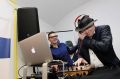 Primož Podpečan, DJ Popi in dr. Andrej Fištravec, župan mestne občine, Maribor