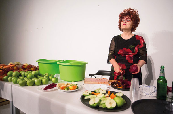 Vlasta Delimar: Zrela ženska, performans in razstava, MSUM, Ljubljana