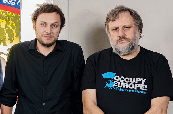 Srećko Horvat in Slavoj Žižek na predlanskem festivalu Subversive v Zagrebu 