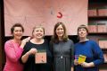 Mojca Zlokarnik, Saša Bezjak, Nadja Zgonik in Petja Grafenauer, predstavitev publikacije Dela in 100. številke Likovnih besed, Konzorcij, Ljubljana