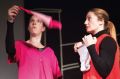 Irena Duša & Nataša Jereb: Rdeči cmeri, monospolno gledališče, otvoritev Lezbične četrti, Galerija Škuc, Ljubljana