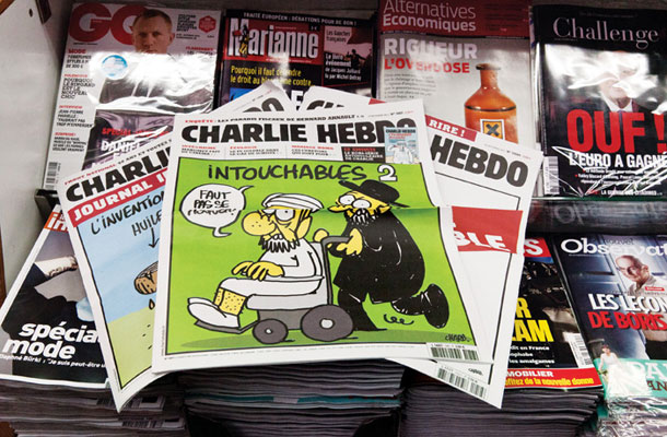 Ena izmed »spornih« naslovnic francoskega tednika Charlie Hebdo