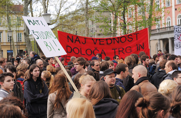 Lanski protesti proti predlogu Zakona o visokem šolstvu. Se bo zgodba sedaj ponovila? 