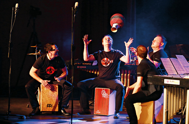 Middle, solist Claudio Spieler (A) in člani skupine StoP, 9. festival BUMfest, Žalec 