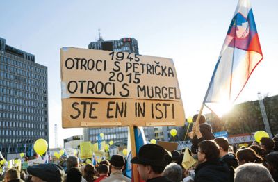 Protest, imenovan Dan ljubezni, proti spremembi definicije zakonske zveze v organizaciji 24kul.si: Logično razumevanje napisanega nas vodi v enačenje otrok s Petrička (sirote po vojni pobitih v taborišču Teharje) in otrok s Murgel (v kulskem ljudskem jeziku je škrat iz Murgelj rdeči Milan Kučan). Gre torej za enačenje žrtev z rabljem, kar bi lahko bila tudi sabotaža, in je nekdo izkoristil dobronamerni shod za širjenje sovražnih sporočil. Lahko pa, da samo nismo dobro razumeli, kaj je pesnik hotel povedati.