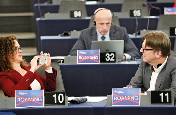 Proti roamingu v evropskem parlamentu 