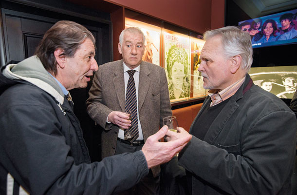 Emil Filipčič, Roberto Battelli in Niko Goršič, Krizno obdobje v Kinoteki ob 20-letnici Slovenskega filmskega centra, Ljubljana