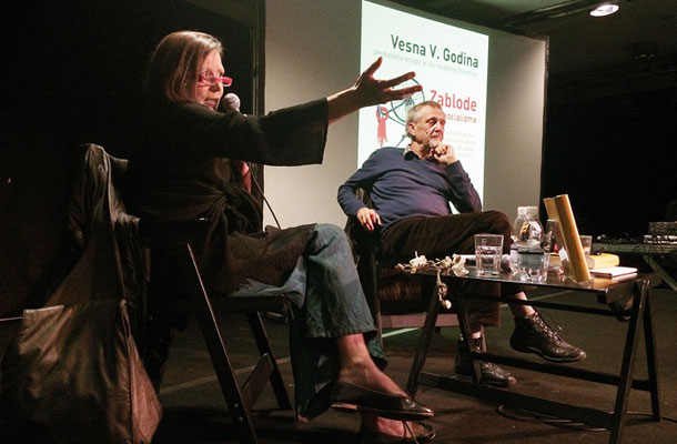Nova knjiga Vesne V. Godina: Zablode postsocializma, pogovor z Matjažem Hanžkom, Kino Šiška, Ljubljana