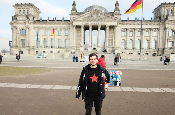 Martin Rešeta, danes Grčija, jutri Evropa, Reichstag, Berlin, Nemčija / Foto Lovro