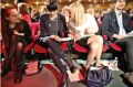 Foto tedna: Kongres Iniciative za demokratični socializem, ene izmed treh strank Združene levice. Članice sveta stranke Anita Tolić, Nika Kovač in Ana Štromajer ter koordinator sveta stranke in poslanec Združene levice Luka Mesec.