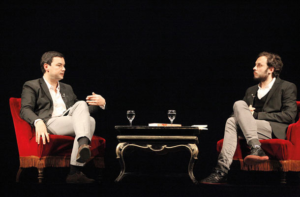 Thomas Piketty in Srećko Horvat v HNK