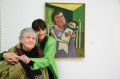 Avtorica in njena hči Ejti Štih, Melita Vovk: Risbe, slike in grafike, Bežigrajska galerija 2, Ljubljana