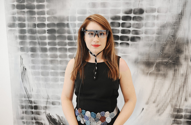 Avtorica Maša Gale, odprtje razstave ART/tracking, galerija Kresija, Ljubljana