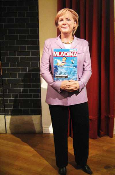 Angela z Mladino, Muzej voščenih lutk Madame Tussauds, London, VB / Foto Lili & Jana