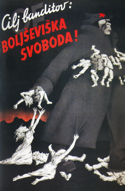 Domobranski protipartizanski plakat (Vir: MNZS)