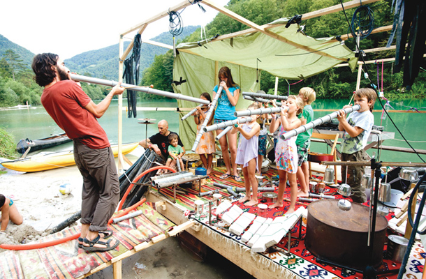 16. kreativni tabor SAJETA 2015, Art & music festival, Tolmin: Mičken orkester