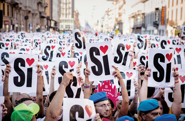 Pohod za pravice istospolno usmerjenih v Milanu 