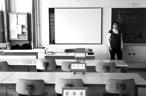 Učiteljica Polonca Štefanič na osnovni šoli Prežihovega Voranca v Ljubljani 