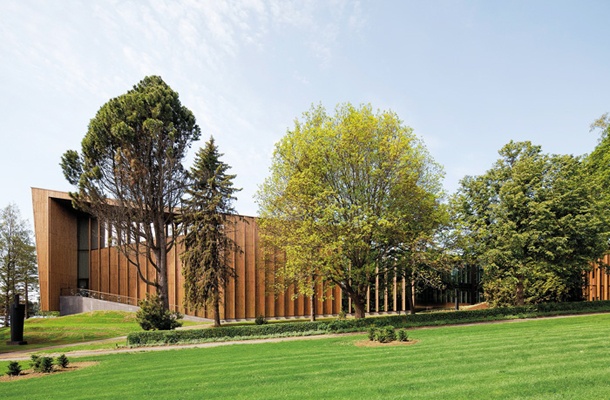 Paviljon Muzeja Göste Serlachiusa, Mänttä, Finska; Plečnikova nagrada za leto 2015