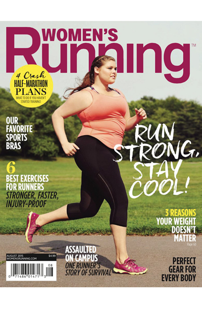 Naslovnica revije Women’s Running avgust 2015
