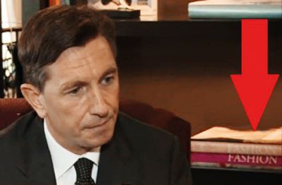 Predsednik v Bruslju, na polici knjiga