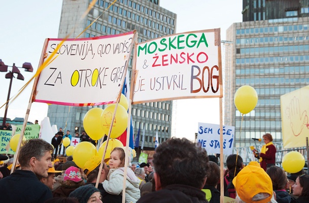 Protest zagovornikov otrok