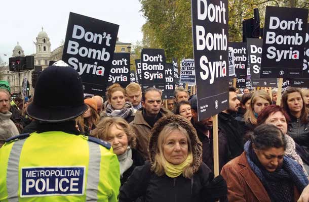 Demonstracije proti vojni v Londonu, 28. november 2015