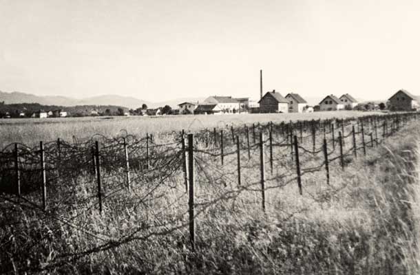 Žična ograja okoli Ljubljane v Šiški
