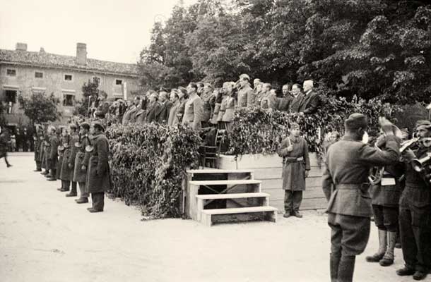 Ustanovitev Narodne vlade Slovenije v Ajdovščini. 5. maj 1945.