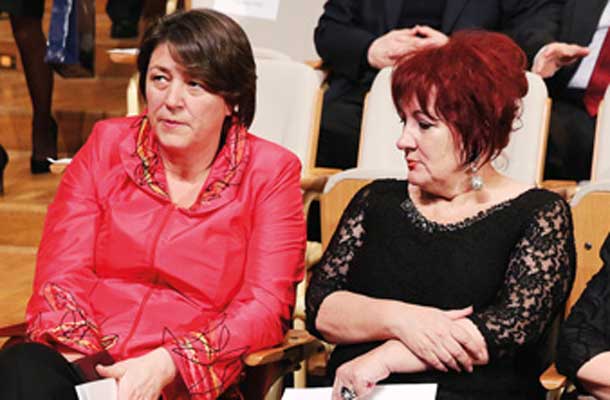 Evropska komisarka Violeta Bulc in varuhinja človekovih pravic Vlasta Nussdorfer na proslavi ob dnevi samostojnosti 