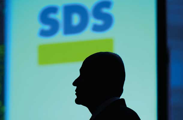 Janez Janša, predsednik  stranke SDS